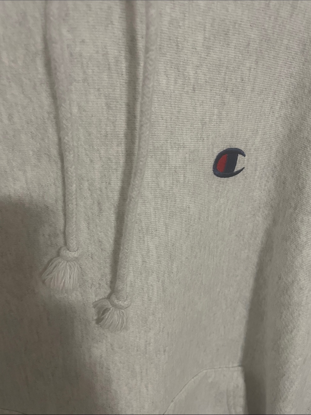 Champion Men’s/Unisex Light Gray Reverse Weave Pullover Hoodie L - Picture 4 of 12